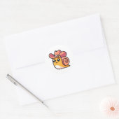Schattigee cowboyslak ronde sticker (Envelop)