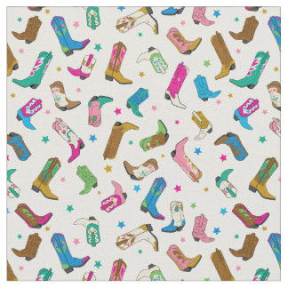 Schattigee Cowgirl Boot Fabric Stof
