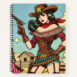 Schattigee Cowgirl Comics Notitieboek