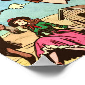 Schattigee Cowgirl Comics Poster (Hoek)