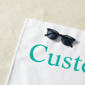 Schattigee Cowgirl Rijden Pony Thunder_Cove Strandlaken (In situ)