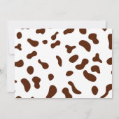 Schattigee Cowgirl Verjaardag Foto Uitnodiging (Achterkant)