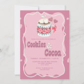 Schattigee Cozy Cookies en Cocoa Holiday Kerstmis Kaart (Voorkant)