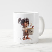 Schattigee Cozy Girl Coffee Mok - Cadeau voor haar (Voorkant rechts)