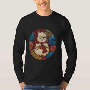 Schattigee Crafting Animal Breien en Alpaca Lover  T-shirt
