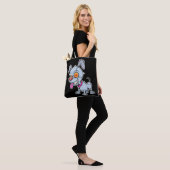 Schattigee Cranky Zombie Dog Illustratie Tote Bag (Op model)