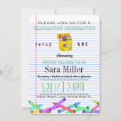 Schattigee Crayola Teacher Afstuderen Uitnodiging (Voorkant)