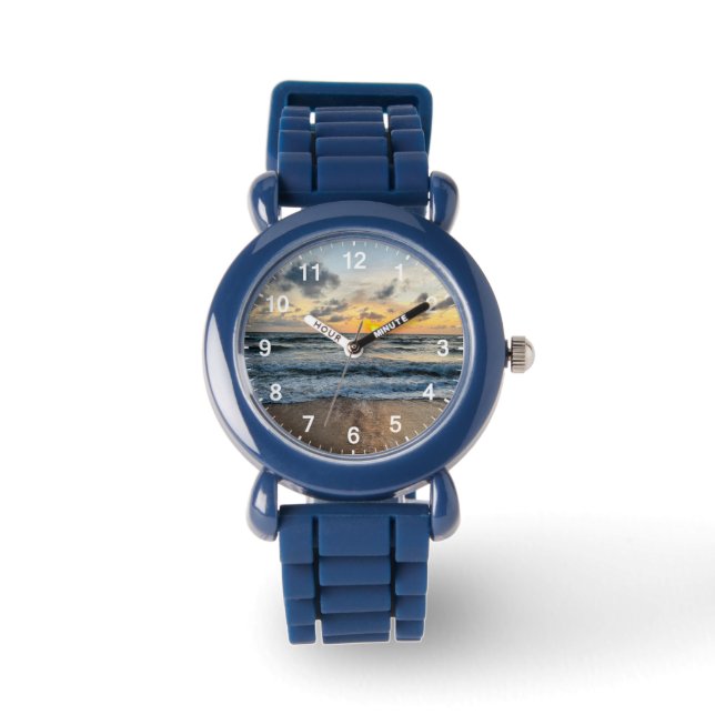 Schattigee Crayon Teacher Custom Classroom kinderd Horloge (Voorkant)