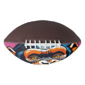 Schattigee Crazy Funny Chimpanzee American Football (Voorkant)