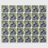 Schattigee Crazy Funny Chimpanzee Cadeaupapier (Vlak)