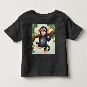 Schattigee Crazy Funny Chimpanzee Cartoon Kinder Shirts