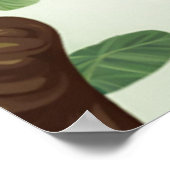 Schattigee Crazy Funny Chimpanzee Cartoon Poster (Hoek)