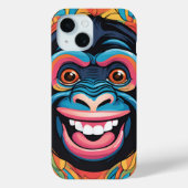 Schattigee Crazy Funny Chimpanzee Case-Mate iPhone Case (Achterkant)