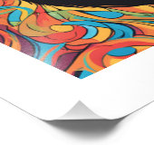 Schattigee Crazy Funny Chimpanzee Foto Afdruk (Hoek)