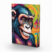 Schattigee Crazy Funny Chimpanzee Fotoblokken (Rechts)