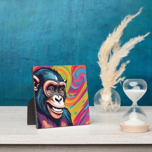 Schattigee Crazy Funny Chimpanzee Fotoplaat (Insitu)