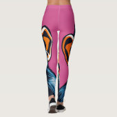 Schattigee Crazy Funny Chimpanzee Leggings (Achterkant)