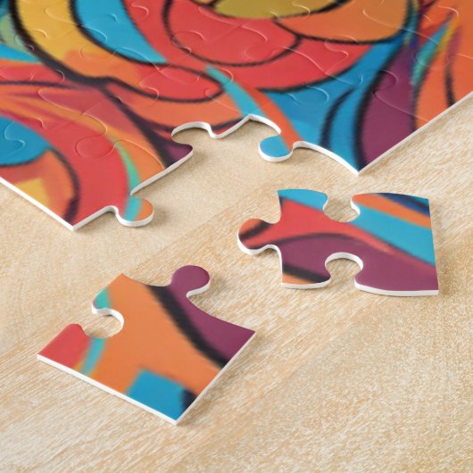 Schattigee Crazy Funny Chimpanzee Legpuzzel (Zijkant)