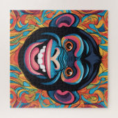 Schattigee Crazy Funny Chimpanzee Legpuzzel (Horizontaal)