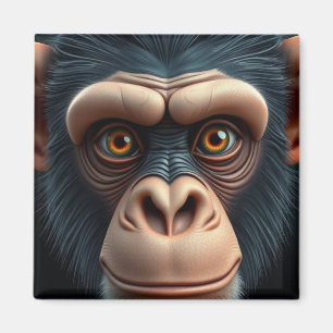 Schattigee Crazy Funny Chimpanzee Magneet
