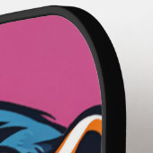 Schattigee Crazy Funny Chimpanzee Pickleball Paddle (Links Detail)