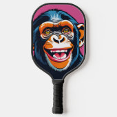 Schattigee Crazy Funny Chimpanzee Pickleball Paddle (Achterkant)