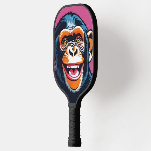 Schattigee Crazy Funny Chimpanzee Pickleball Paddle (Links)