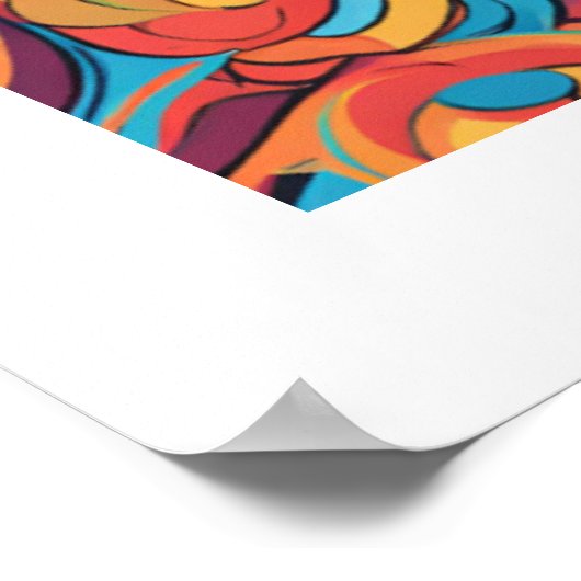 Schattigee Crazy Funny Chimpanzee Poster (Hoek)