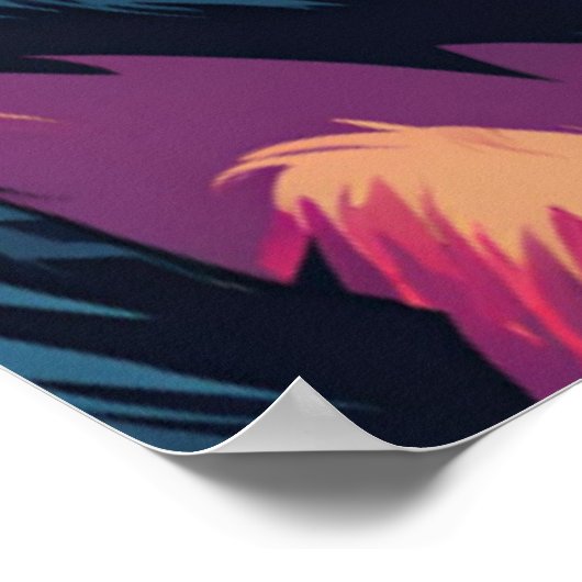 Schattigee Crazy Funny Chimpanzee Poster (Hoek)