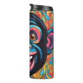 Schattigee Crazy Funny Chimpanzee Thermosbeker (Geroteerd rechts)