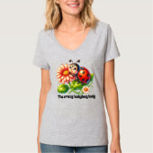 Schattigee Crazy Ladybug Lady Aanpasbaar T-shirt (Voorkant)