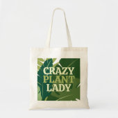 Schattigee Crazy Plant Lady Plant liefhebbers Tote Bag (Voorkant)