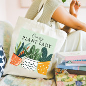 Schattigee Crazy Plant Lady Plant Lover Tote Bag