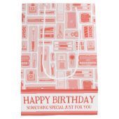 Schattigee Creatieve Kunst Levert Koraalrood Patro Medium Cadeauzakje (Achterkant)