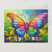 Schattigee creatieve vlinderkunst briefkaart (Voorkant)