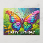 Schattigee creatieve vlinderkunst feestdagenkaart (Voorkant)