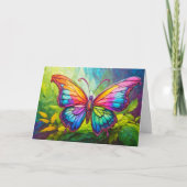Schattigee Creative Butterfly Art Happy Birthday Kaart (Voorkant)