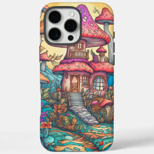 Schattigee Creative Mushroom Hut Illustratie iPhone 16 Pro Max Hoesje