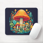 Schattigee Creative Mushroom Illustratie Muismat (Met muis)