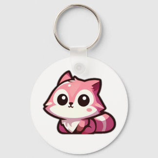 Schattigee Creepy Staring Kitty Cat Sleutelhanger