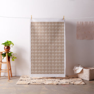 Schattigee crème bruin art deco stijl tulpenstof stof