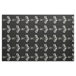 Schattigee Crème Zwart Art Deco Stijl Tulp Stof