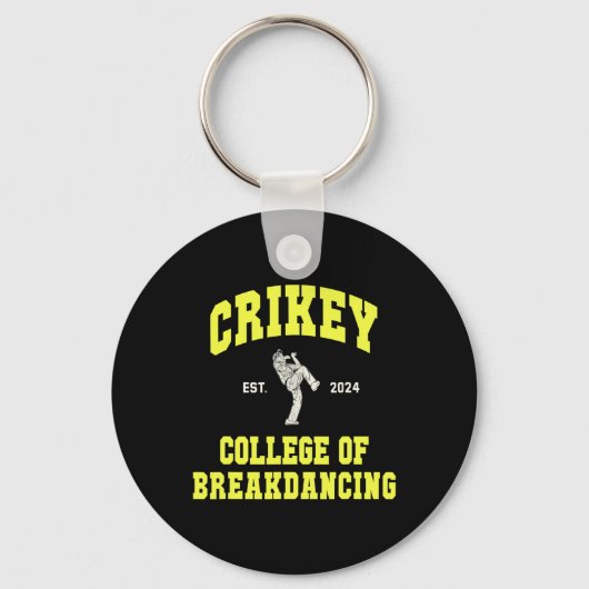 Schattigee Crikey College van Breakdancing Breakda Sleutelhanger (Voorkant)