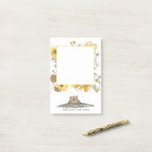 Schattigee Critter gepersonaliseerde notities Post-it® Notes (Op bureau)