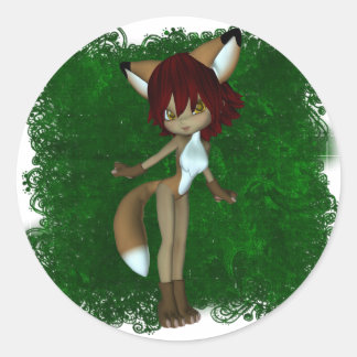 Schattigee Critters 05 Ronde Sticker