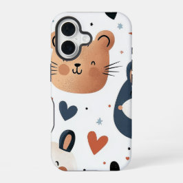 Schattigee Critters Anime Telefoonhoesje iPhone 16 Hoesje
