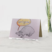 Schattigee critterverontschuldiging kaart (Achterkant)