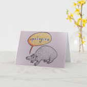 Schattigee critterverontschuldiging kaart (Gele Bloem)