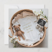 Schattigee Crochet beer neutrale zwangerschapsaank Kaart (Voorkant)