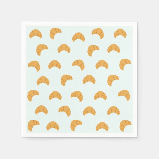 Schattigee croissant papieren servetten (Voorkant)